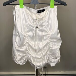 Akira Destiny Satin Mini Skirt